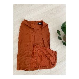 Orange Reformation Skirt